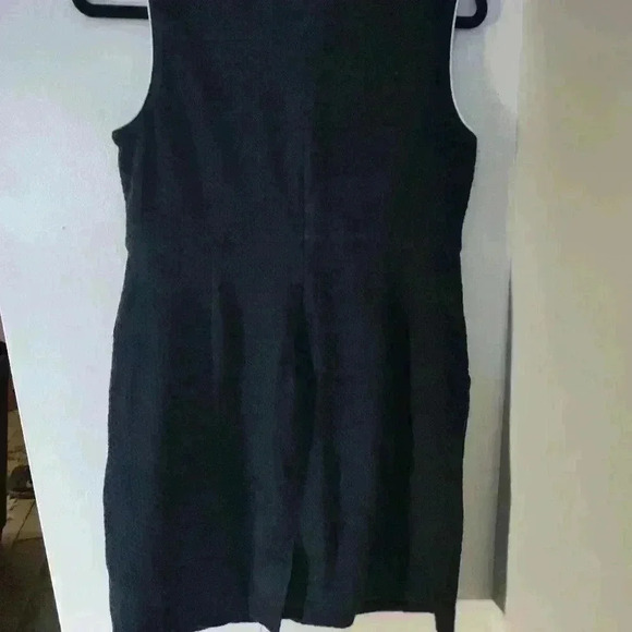 Lands End Womans Navy Nautical Keyhole Sleeveless Dress Size 12p (46) - Picture 2 of 2